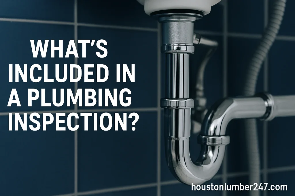 What’s Included in a Plumbing Inspection in Houston?