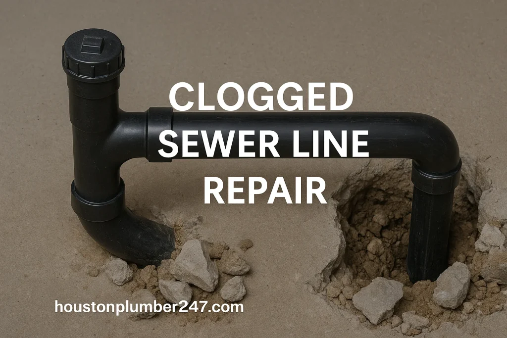 Clogged Sewer Line Repair In Houston