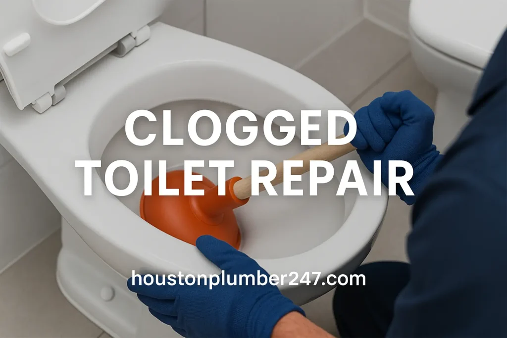 Clogged Toilet Repair In Houston