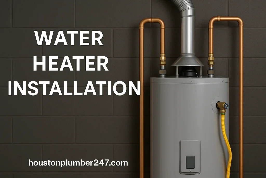 water heater installation in Houston