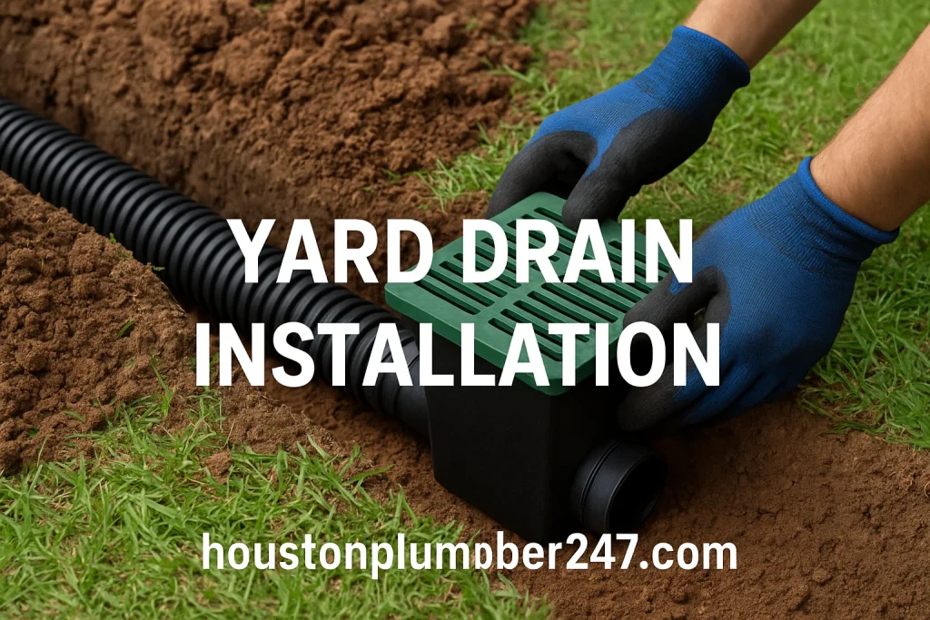 Yard Drain Installation In Houston