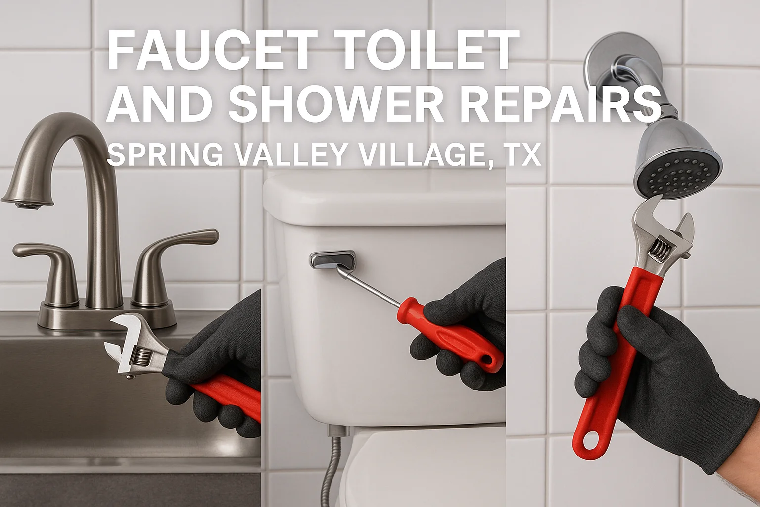 Faucet toilet and shower repairs in Spring Valley Village TX