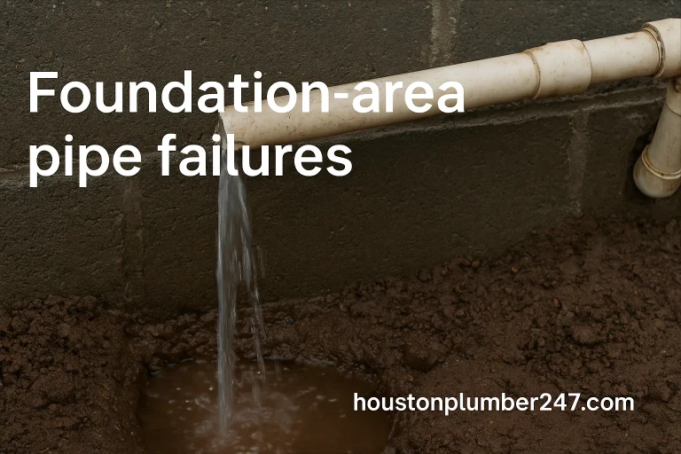Foundation area pipe failures hydrostatic testing in Houston