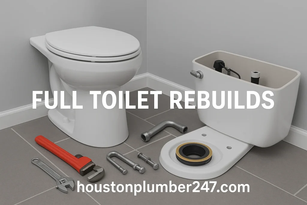 Full toilet rebuilds in Houston