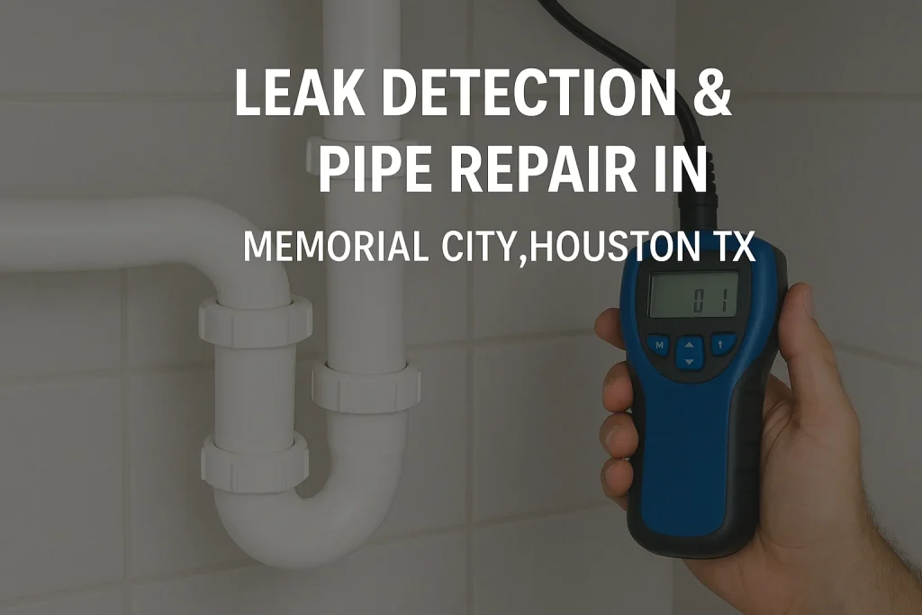Leak detection and pipe repair in Memorial City in Houston