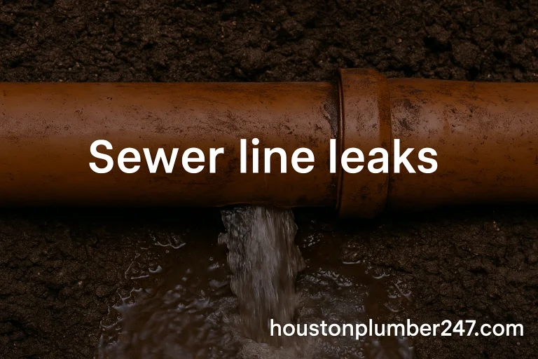 Sewer line leaks hydrostatic testing in Houston