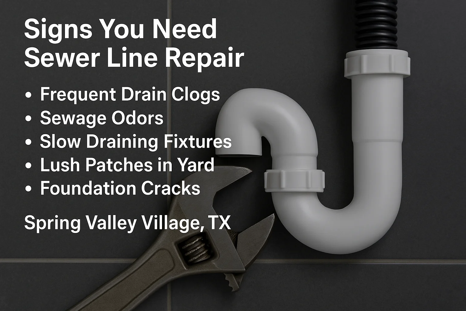 Signs you need sewer line repair in Spring Valley Village TX