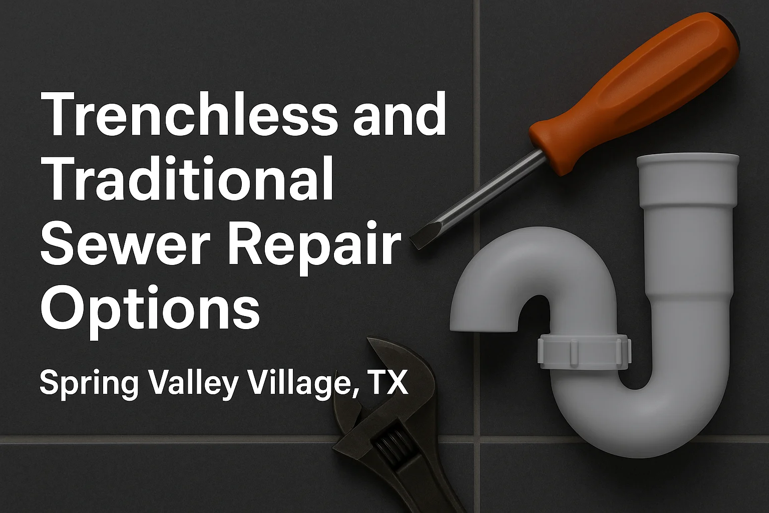 Trenchless and traditional sewer repair options in Spring Valley Village TX