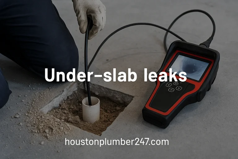 Under-slab leaks hydrostatic testing in Houston